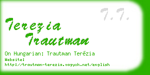 terezia trautman business card